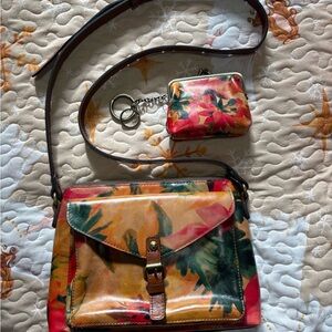 Patricia Nash Multicolor Floral Crossbody Bag